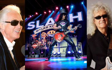Slash recuerda cómo tocó, en la misma noche, para Brian May y Jimmy Page: "Estaba de los nervios"