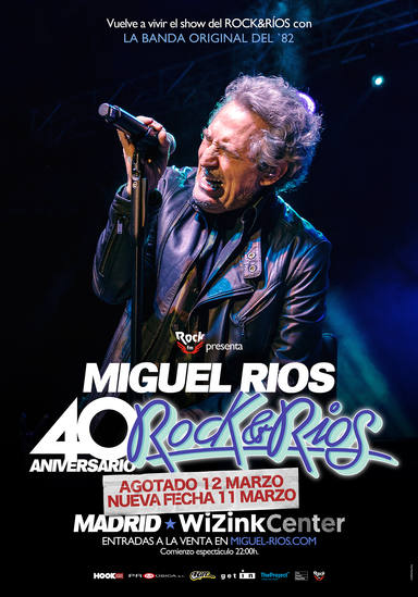 Éxito abrumador de Miguel Ríos: agota entradas para el 40 aniversario del Rock & Rios y suma una nueva fecha