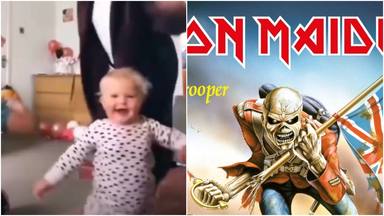 Este bebé bailando a ritmo de “The Trooper” de Iron Maiden es lo único que necesitas para sonreír hoy