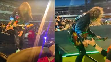 VÍDEO: Kirk Hammett (Metallica) se lesiona en pleno concierto y sigue tocando de todas formas