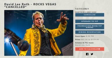 Cancelación sorpresa: David Lee Roth se queda sin sus dos primeros conciertos de despedida de la música