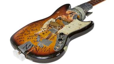 ¿Cuánto cuesta una guitarra destrozada de Kurt Cobain (Nirvana)? Medio millón de euros...