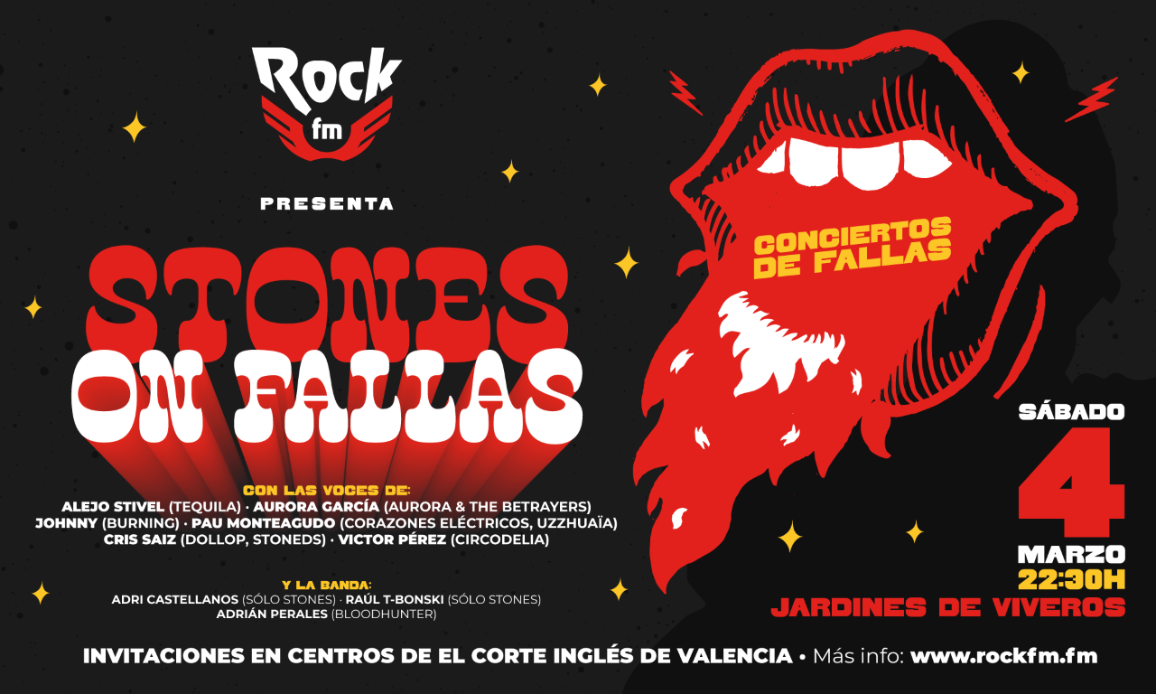Stones On Fallas: disfruta del homenaje más espectacular a The Rolling Stones de la mano de RockFM